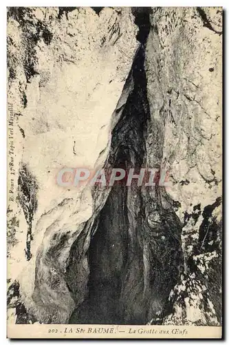 Cartes postales Grotte aux oeufs La Ste Baume Grottes