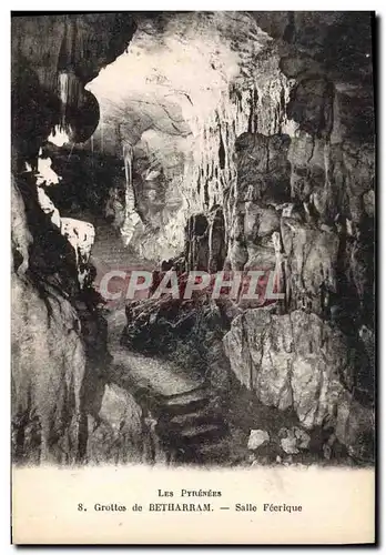 Cartes postales Grotte Grottes de Betharram Salle feerique