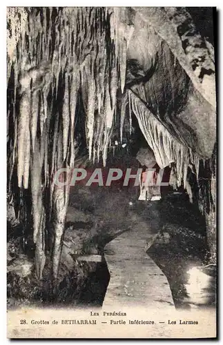 Cartes postales Grotte Grottes de Betharram Les larmes