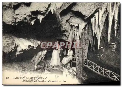 Cartes postales Grotte Grottes de Betharram Extremites des grottes inferieures