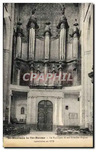 Cartes postales Orgue St Maximin la ste Baume La basilique et ses grands orgues