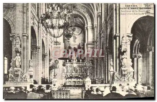 Ansichtskarte AK Orgue Sainte Anne d&#39Auray Interieur de la basilique Le choeur et les autels du transept