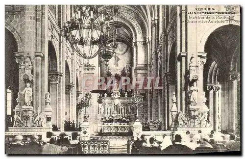 Cartes postales Orgue Sainte Anne d&#39Auray Interieur de la basilique Le choeur et les autels du transept
