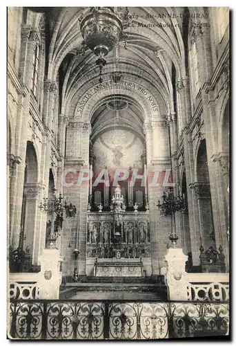 Cartes postales Orgue Ste Anne d&#39Auray Le maitre autel et les orgues