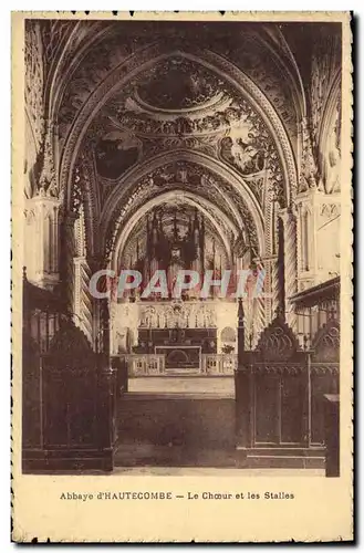 Cartes postales Orgue Abbaye d&#39Hautecombe Le choeur et les stalles