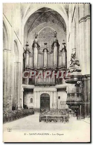 Cartes postales Orgue Saint Maximin Les orgues