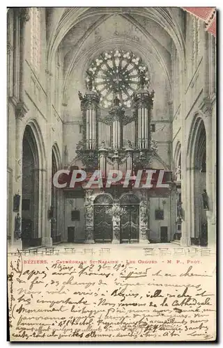 Cartes postales Orgue Beziers Cathedrale St Nazaire Les orgues