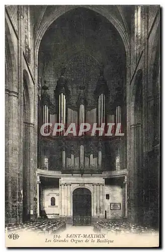 Ansichtskarte AK Orgue Saint Maximin Les grands orgues de la basilique