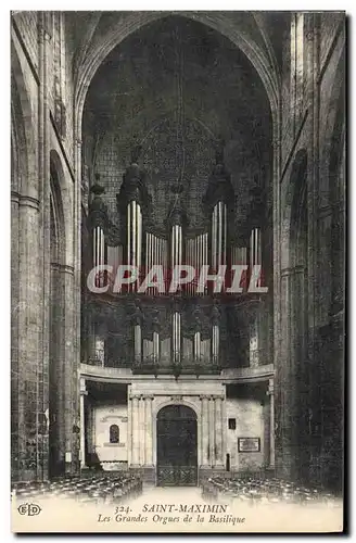 Cartes postales Orgue Saint Maximin Les grands orgues de la basilique