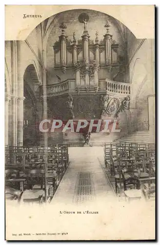 Cartes postales Orgue Luxeuil L&#39orgue de l&#39eglise