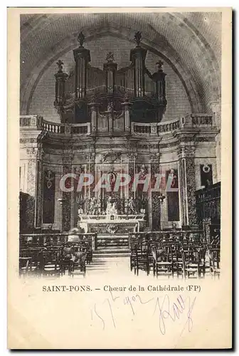 Cartes postales Orgue Saint Pons Choeur de la cathedrale