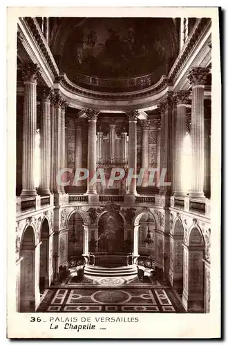 Cartes postales Orgue Palais de Versailles La chapelle