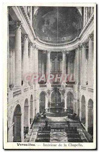 Ansichtskarte AK Orgue Versailles Interieur de la chapelle