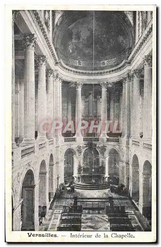 Cartes postales Orgue Versailles Interieur de la chapelle