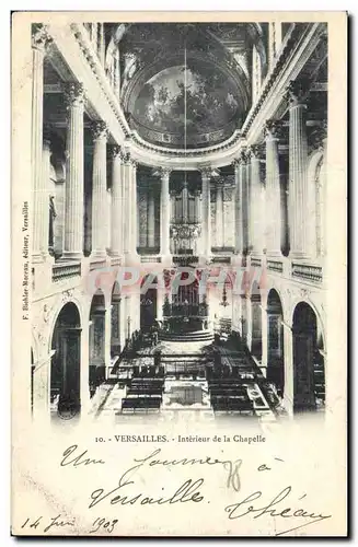 Ansichtskarte AK Orgue Versailles Interieur de la chapelle