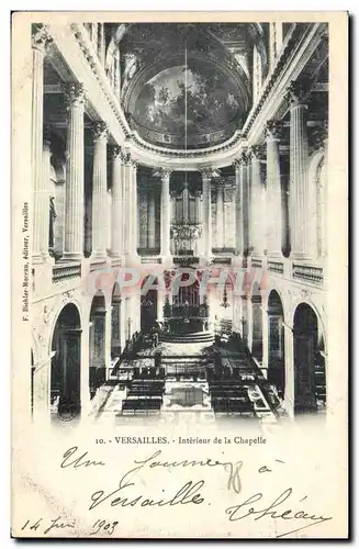 Cartes postales Orgue Versailles Interieur de la chapelle