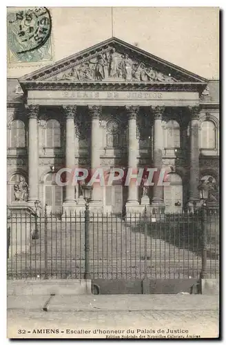 Cartes postales Palais de Justice Amiens Escalier d&#39honneur