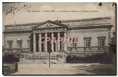 Cartes postales Palais de Justice et la place du Murier Angouleme