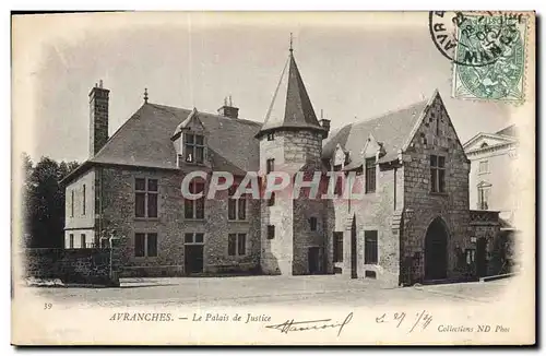 Ansichtskarte AK Palais de Justice Avranches