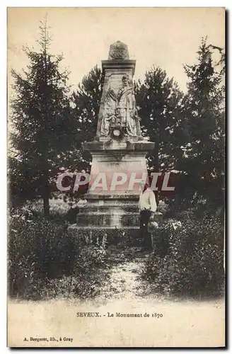 Ansichtskarte AK Militaria Guerre de 1870 Seveux Le Monument de 1870