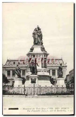 Ansichtskarte AK Militaria Guerre de 1870 Belfort Monument des Trois Sieges