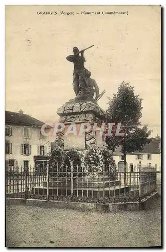 Cartes postales Militaria Guerre de 1870 Granges Monument commemoratif