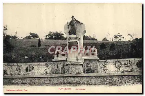 Cartes postales Militaria Guerre de 1870 Fontenoy Monument