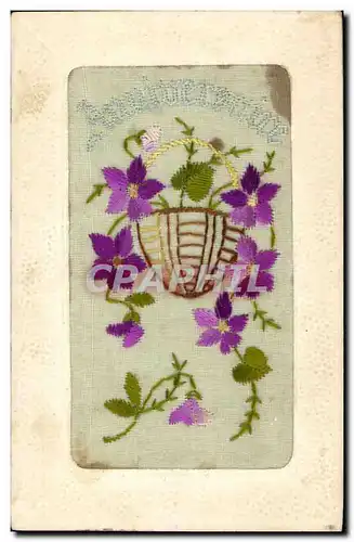 Cartes postales Fantaisie Toilee Fleurs