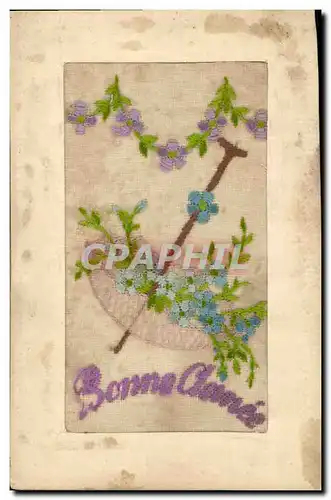 Cartes postales Fantaisie Toilee Fleurs Parapluie