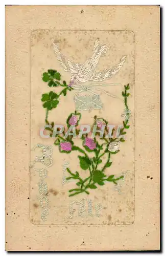 Cartes postales Fantaisie Toilee Fleurs