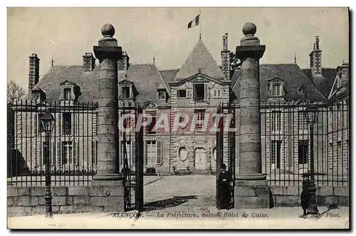 Cartes postales Prefecture ancien Hotel de Guise Alencon