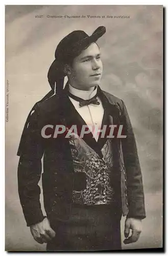 Ansichtskarte AK Folklore Costume d&#39homme de Vannes et des environs