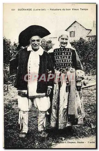 Cartes postales Folklore Guerande Paludiers du bon vieux temps