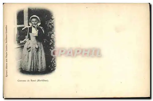 Cartes postales Folklore Costume de Baud