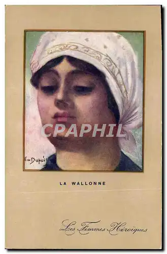 Cartes postales Fantaisie Illustrateur Dupuis La Wallonne