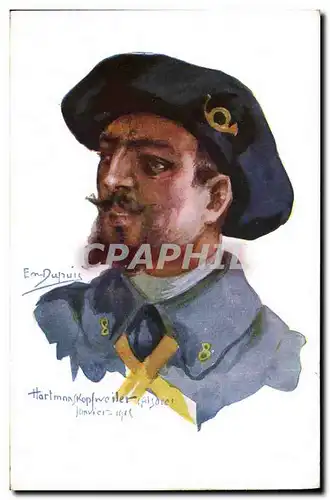 Cartes postales Fantaisie Illustrateur Dupuis Militaria Hartmanskopfweiter Alsace