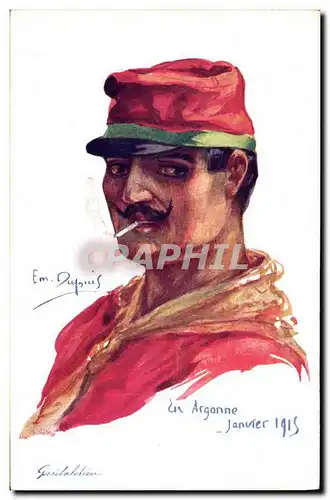 Cartes postales Fantaisie Illustrateur Dupuis Militaria Garibaldien Italia Italie