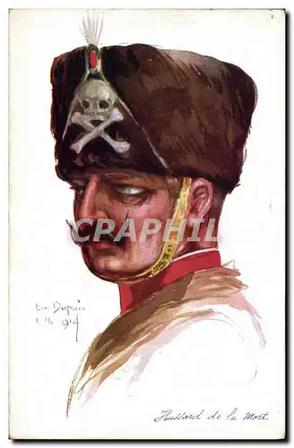 Ansichtskarte AK Fantaisie Illustrateur Dupuis Militaria Hussard de la mort