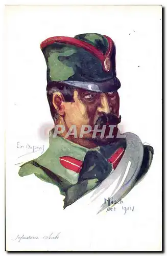 Cartes postales Fantaisie Illustrateur Dupuis Militaria Infanterie Serbe Serbie Serbia