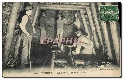 Cartes postales Mine Mines Firminy Le travail dans la mine TOP