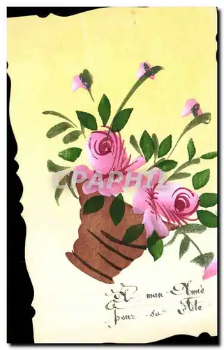 Cartes postales Fantaisie (dessin a la main) Fleurs