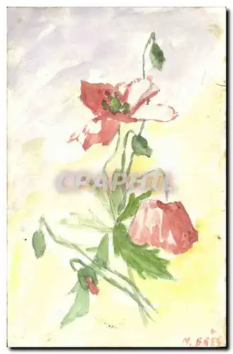 Cartes postales Fantaisie (dessin a la main) Fleurs