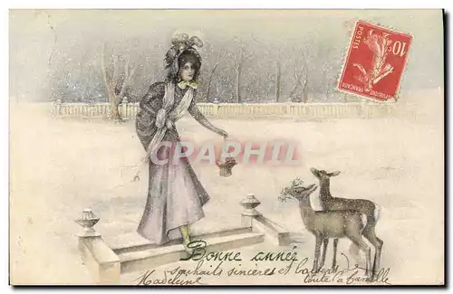 Cartes postales Fantaisie Femme Biches