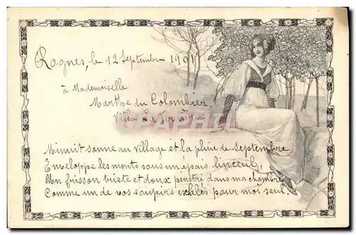 Cartes postales Fantaisie Femme