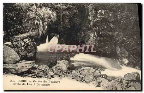 Cartes postales Grotte Grottes Gedre Grotte de Palasset Route de Luz a Gavarnie