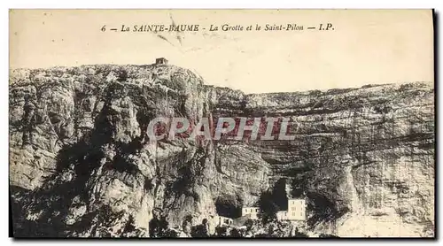 Ansichtskarte AK Grotte Grottes La Sainte Baume La grotte et le Saint Pilon