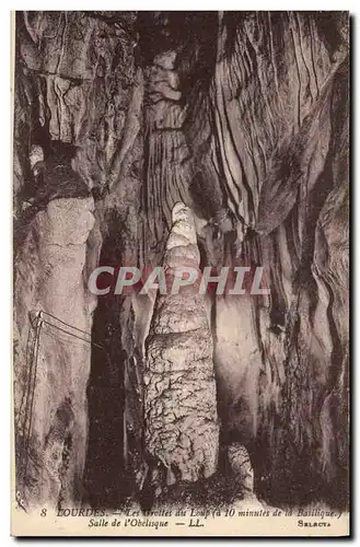 Cartes postales Grotte Grottes Lourdes Les grottes du loup Salle de l&#39obelisque