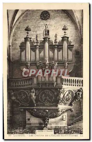 Ansichtskarte AK Orgue Luxeuil Les orgues de l&#39eglise Saint Pierre