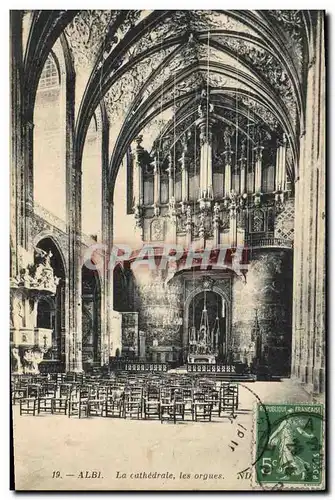 Ansichtskarte AK Orgue Albi La cathedrale Les orgues