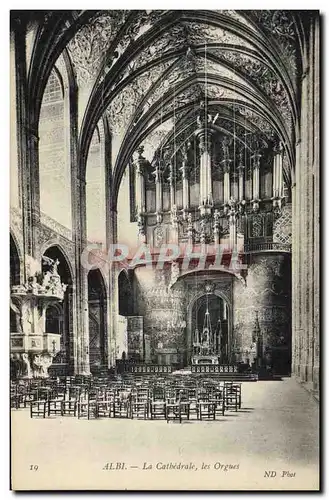 Ansichtskarte AK Orgue Albi La cathedrale Les orgues